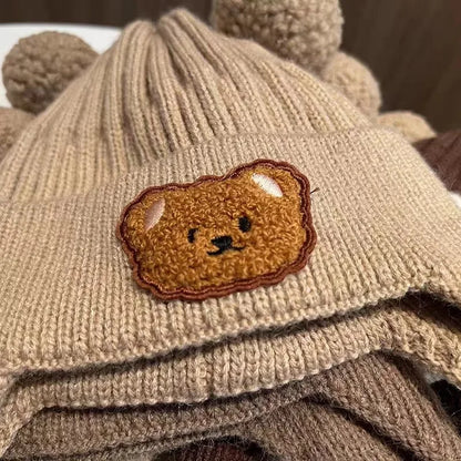 Sombrero de punto de oso bebé