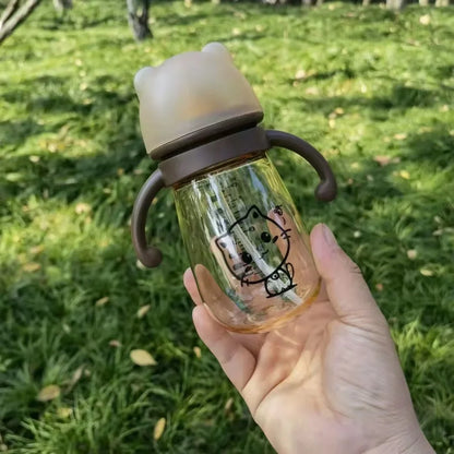 Cat Design Baby Straw Cup