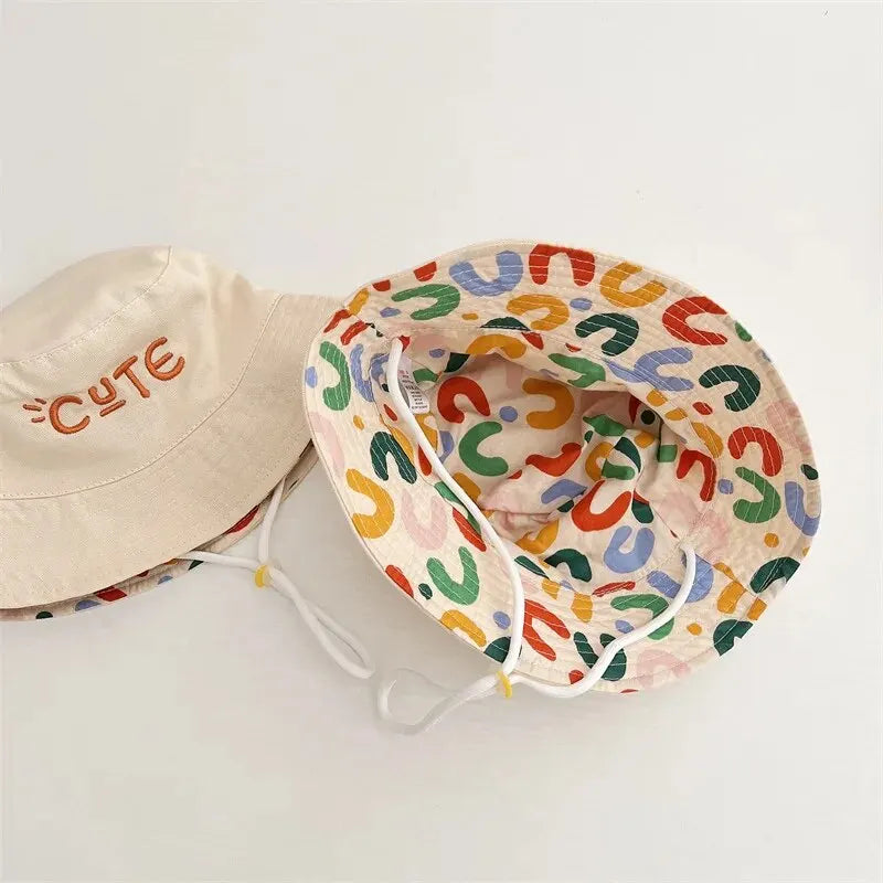 Sombrero de sol de algodón reversible 