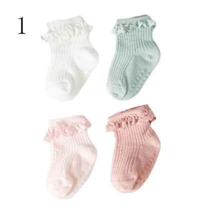 4Pair/Lot Nuevos calcetines para bebés
