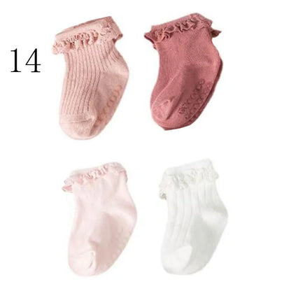 4Pair/Lot Nuevos calcetines para bebés