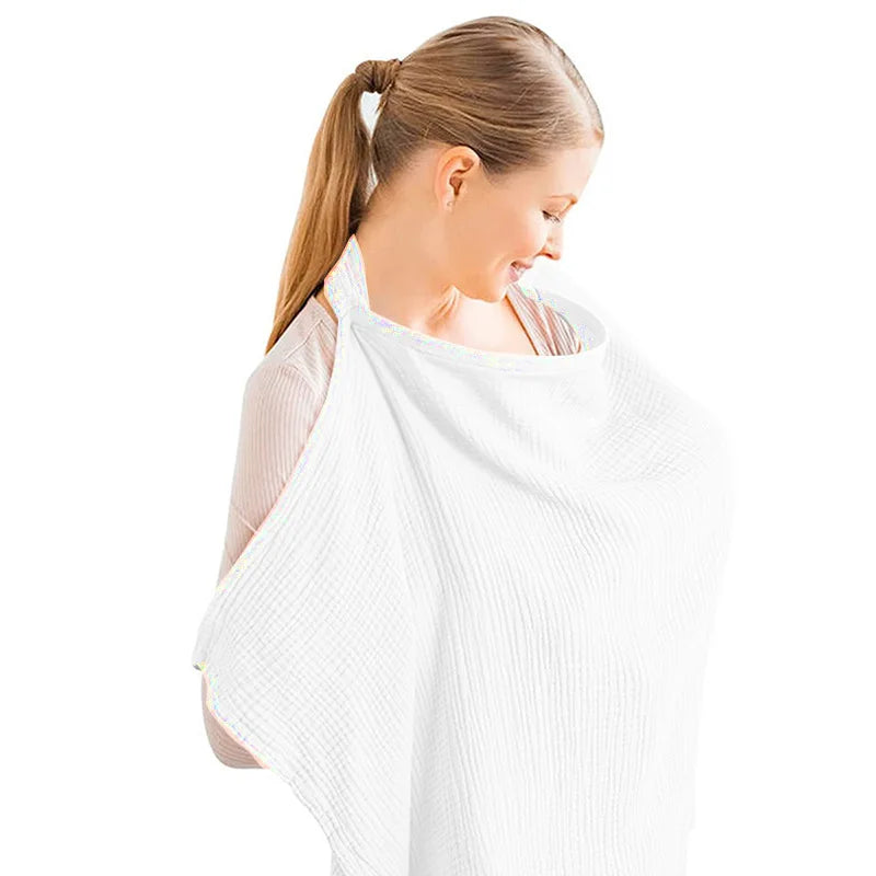 100% Cotton Muslin Nursing Cover