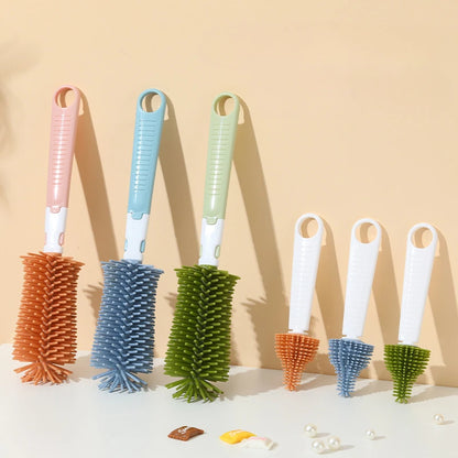 2pcs/set di biberon siliconato 