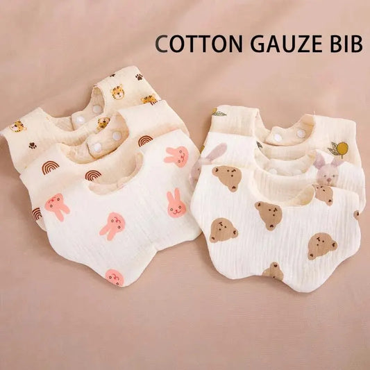 Collezione di bavaglini di garza di cotone premium