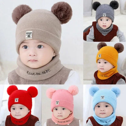 Set di baby winter hat e collo più calmo 