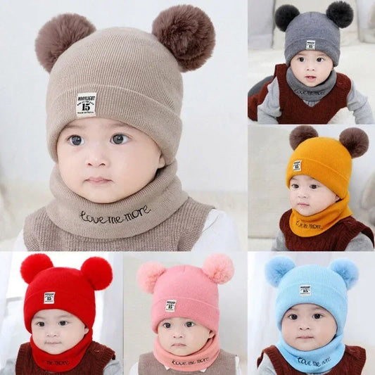 Set di baby winter hat e collo più calmo 