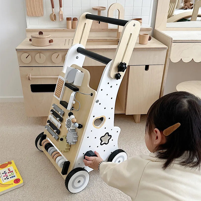 Wooden Multi-Functional Baby Walker