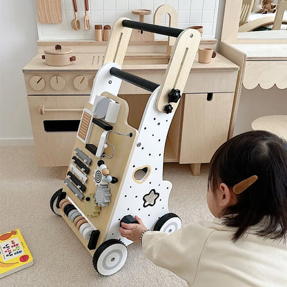Wooden Multi-Functional Baby Walker