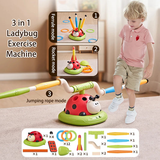 Macchina per esercizi di coccinella 3 in 1