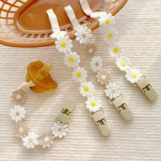 Catena del ciuccio per baby con clip daisy
