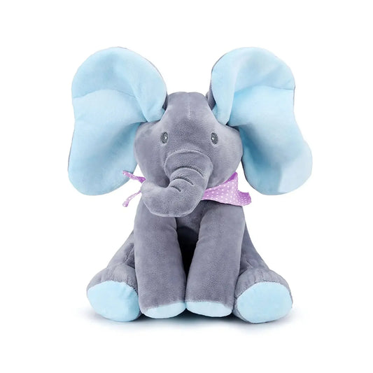 Peluche di elefante blu 
