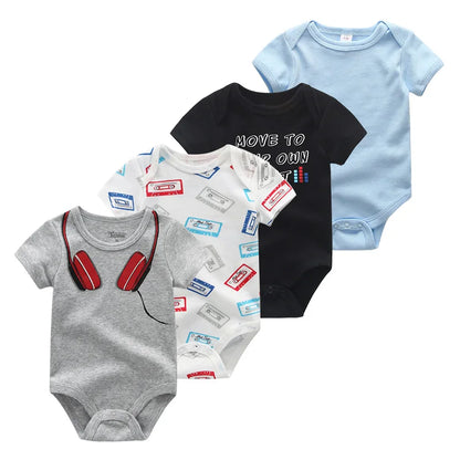 4 piezas Bodysuit recién nacidos
