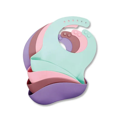 Bavaglini di silicone regolabili 