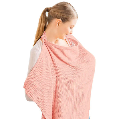 100% Cotton Muslin Nursing Cover