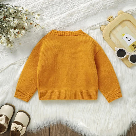 Cardigan in maglia girasole 
