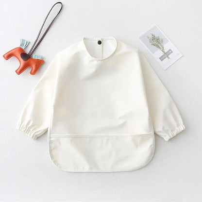 Camicia per bavaglini a maniche lunghe impermeabili 