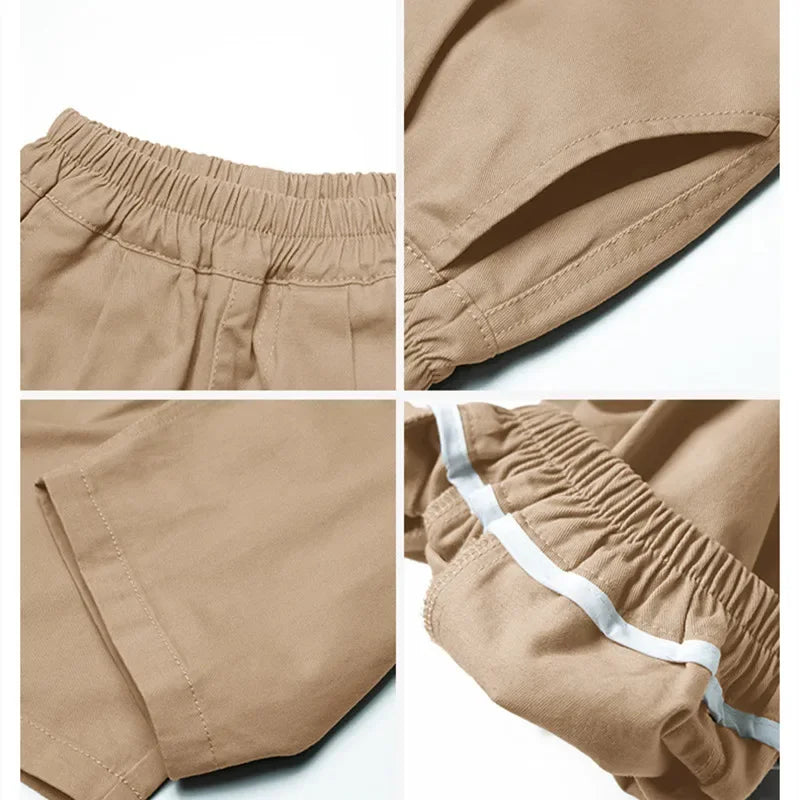 Primavera 2025 pantalones de algodón para niños
