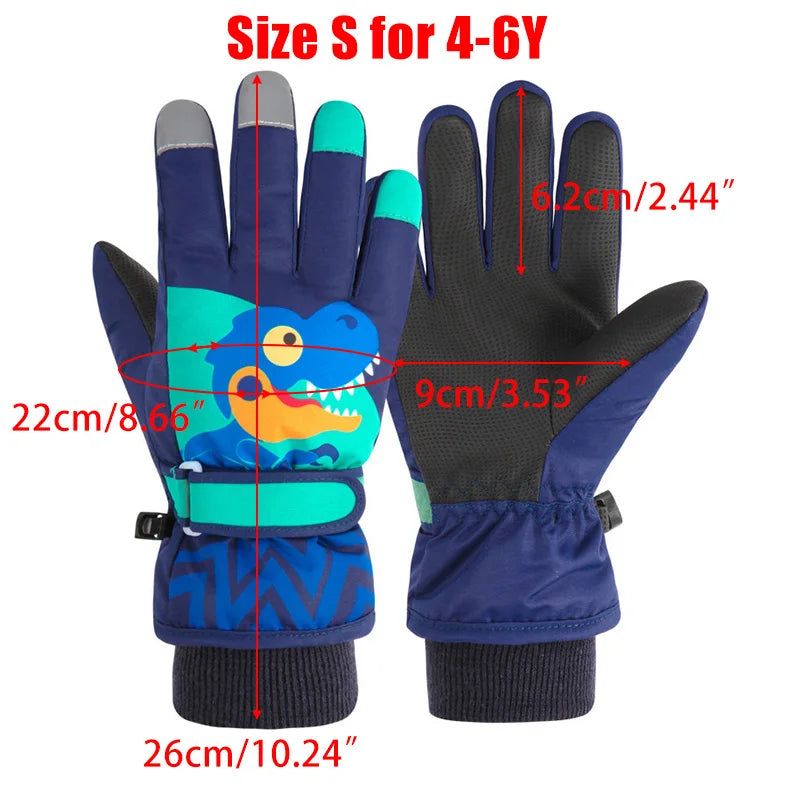 Dino Explorer Kids Gloves invernali