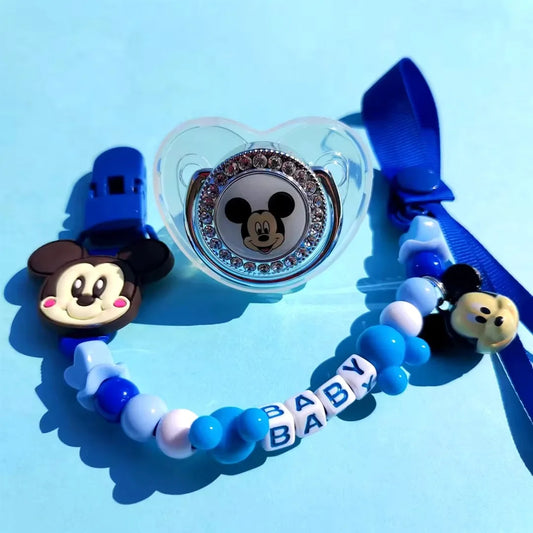 Set de chupete de bebé inspirado en Mickey de lujo