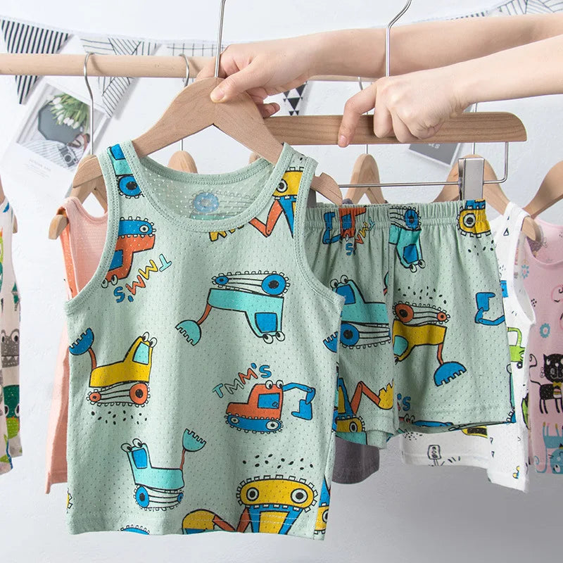 Monster Fun Fun sin mangas de pijama sin mangas
