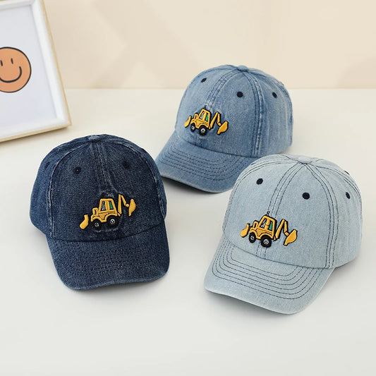 Gapa de béisbol de color azul claro para niños