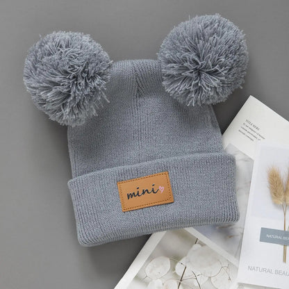 Cappello da baby beanie pom-pom 