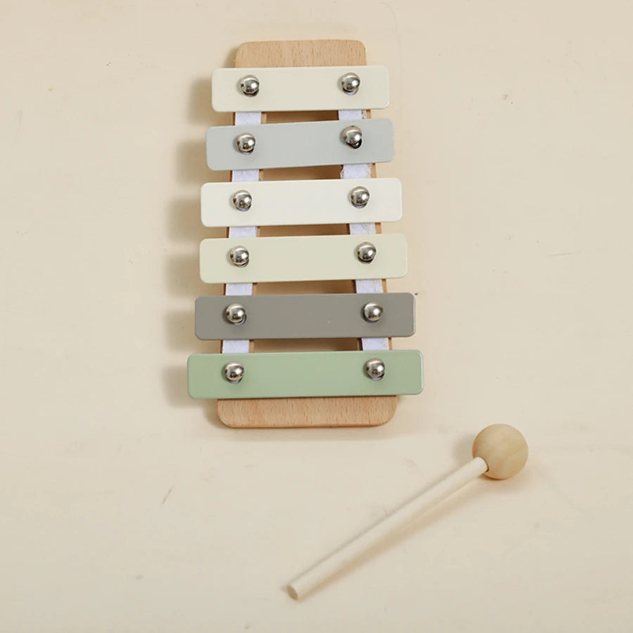 Strumento musicale di legno naturale set per bambini