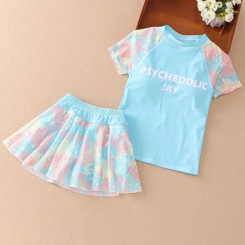 Set de trajes de baño psicodélico del cielo