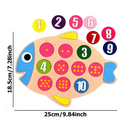Set di apprendimento di numeri educativi colorati