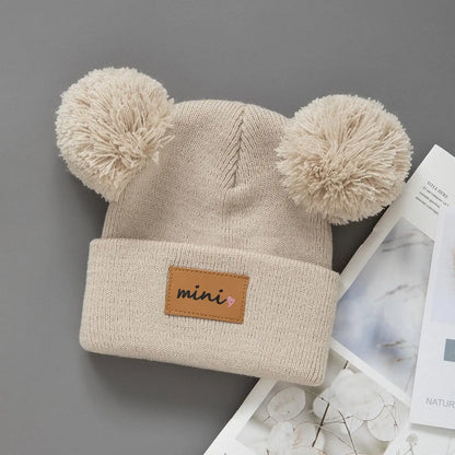 Cappello da baby beanie pom-pom 