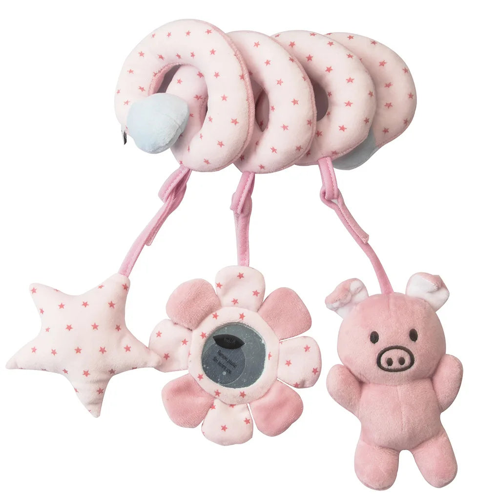 Giocattolo per neonato di peluche a spirale