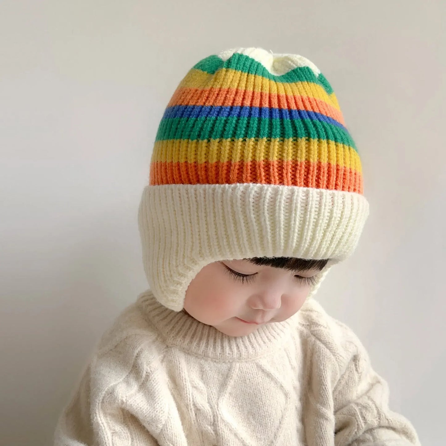 Sombrero de punto de oso bebé