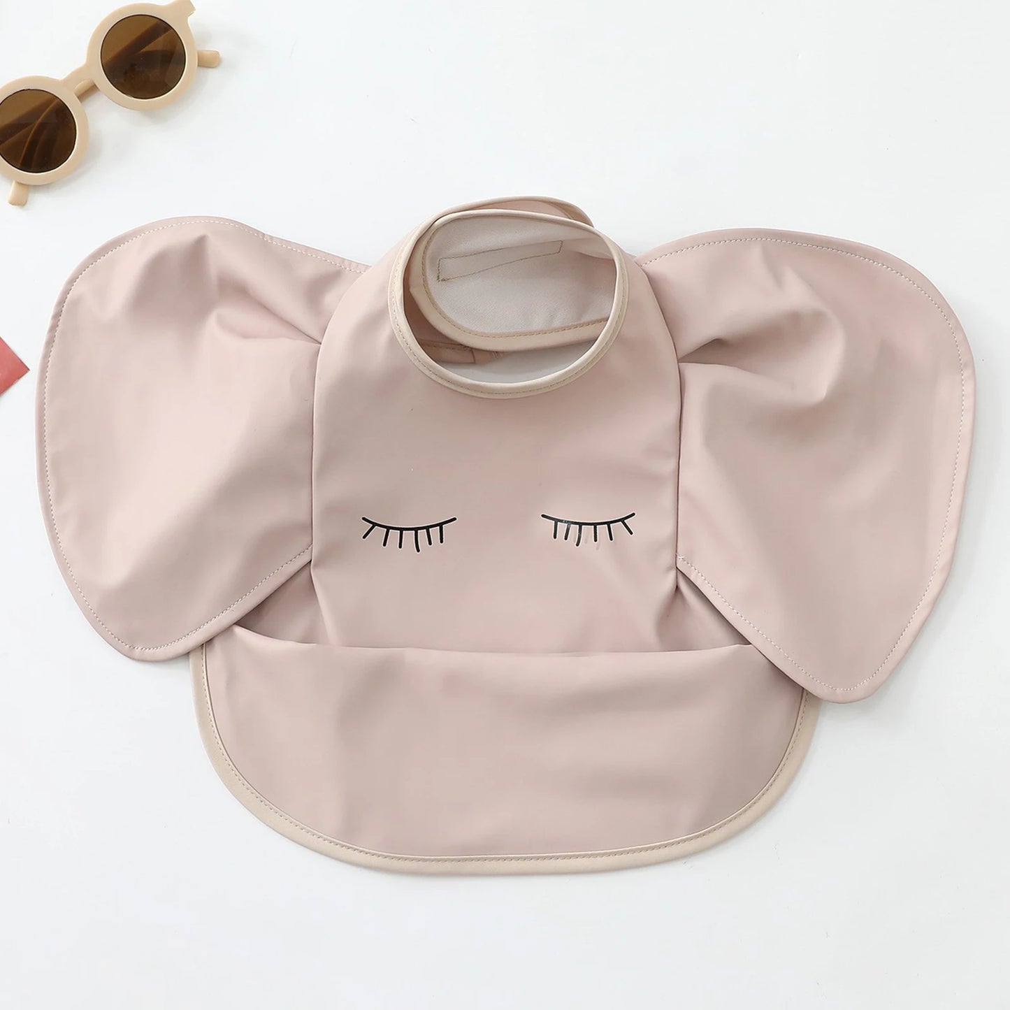 Eleganti bavaglini in silicone con maniche arruffate