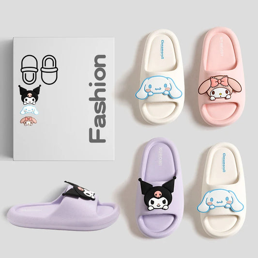 Kuromi & Friends Slippers familiares con forma de nube