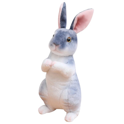 De pie realista conejito peluche 