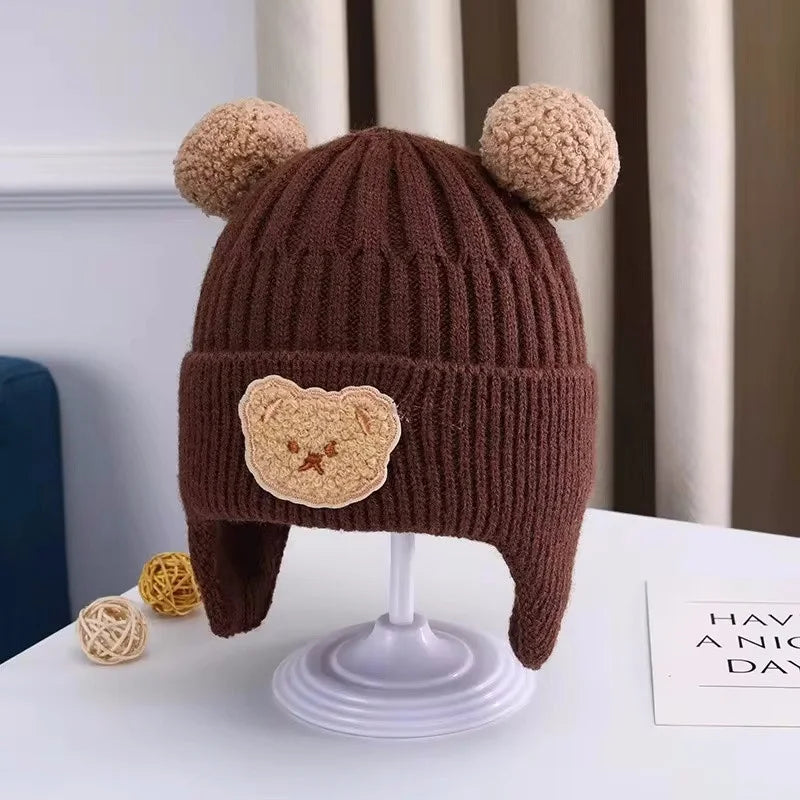 Cappello invernale per orso a maglia