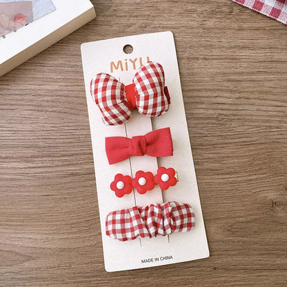 4pcs clip per capelli con prua