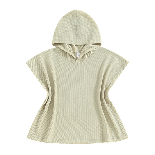Kids con cappuccio di asciugamano poncho