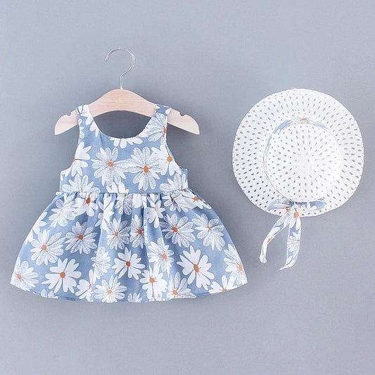 Summer New Girls Dress Floral