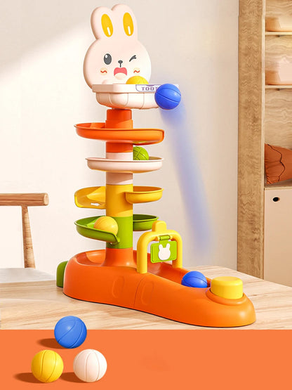 Juguete espiral de la bola de conejo