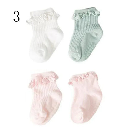 4Pair/Lot Nuevos calcetines para bebés