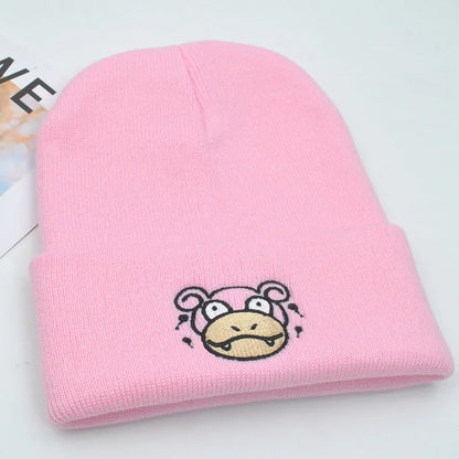 Beanie giocose a maglia da cartone animato