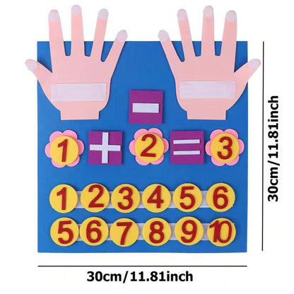 Set di apprendimento di numeri educativi colorati