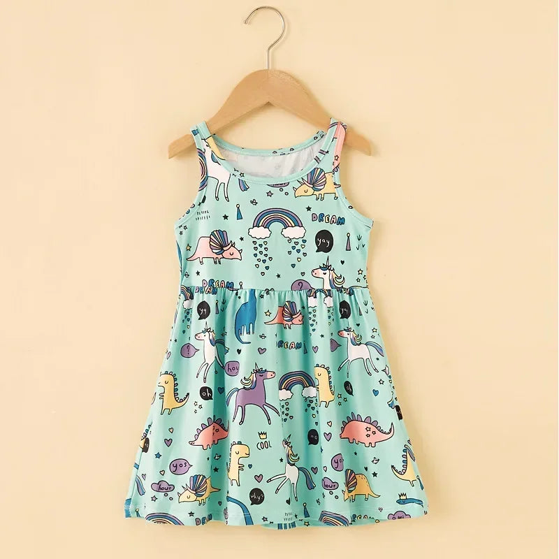 Vestido de sol floral para niñas