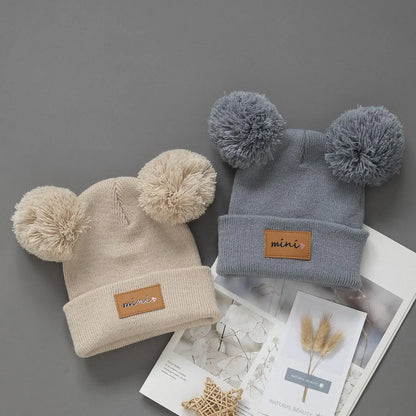 Cappello da baby beanie pom-pom 