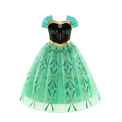 Elsa Anna Princess Dresses Girlssnow Queen costumi