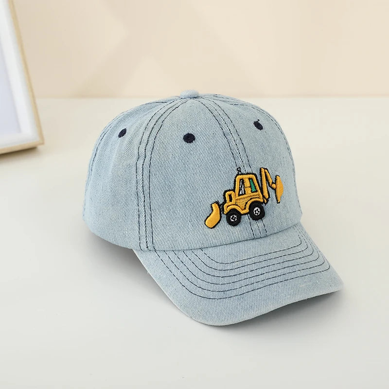 Gapa de béisbol de color azul claro para niños