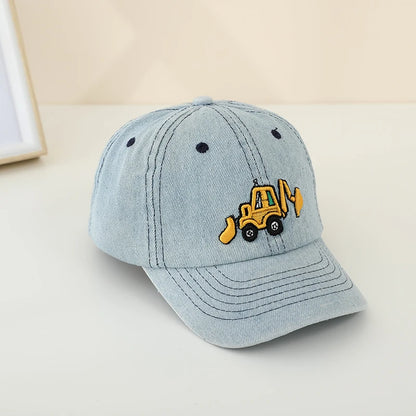 Gapa de béisbol de color azul claro para niños