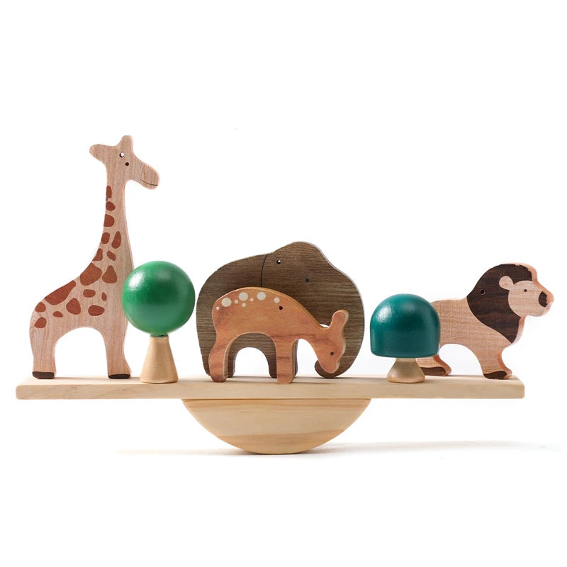 Juego de juguetes de equilibrio de madera