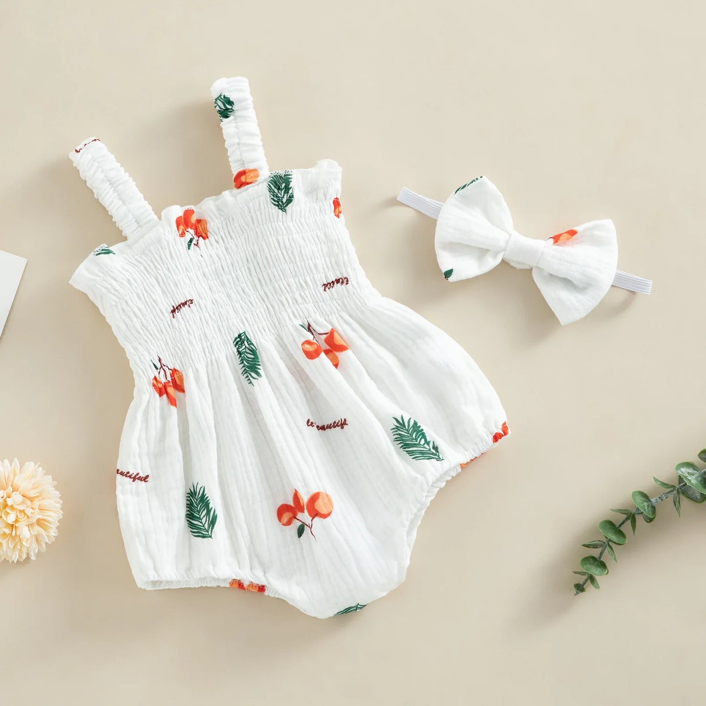 Été pour bébé fille avec bandeau 